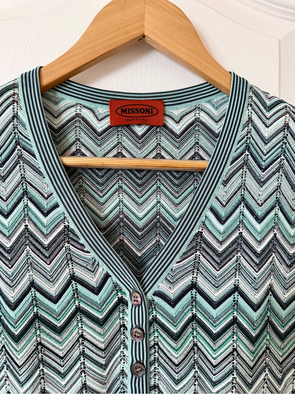 Missoni Mint Chevron Knit Wide-Leg Two-Piece Set  Sexy Fit